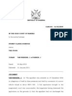 Schnugh V The State (Bail Appeal) Case No 92-09 (Van Niekerk & Parker, JJ) 31jan'11 PDF