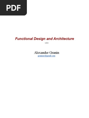 Functional Design and Architecture
