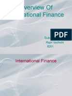 Overview of International Finance