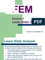 FEM3 Liniear Static Analysis