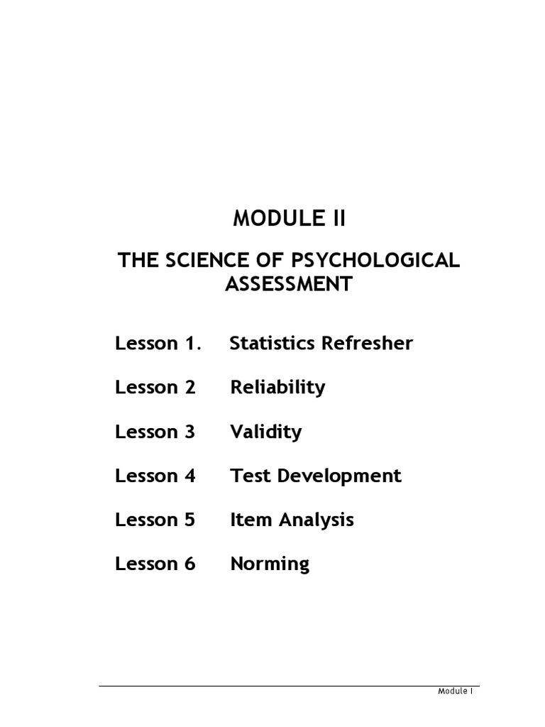 Statistical Methods in Psychological Assessment | PDF | Validity ...