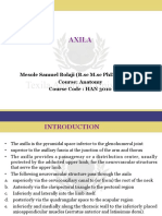 Axila: Mesole Samuel Bolaji (B.SC M.SC PHD (In-View) ) Course: Anatomy Course Code: Han 3010