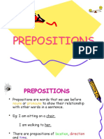 Preposition Year5