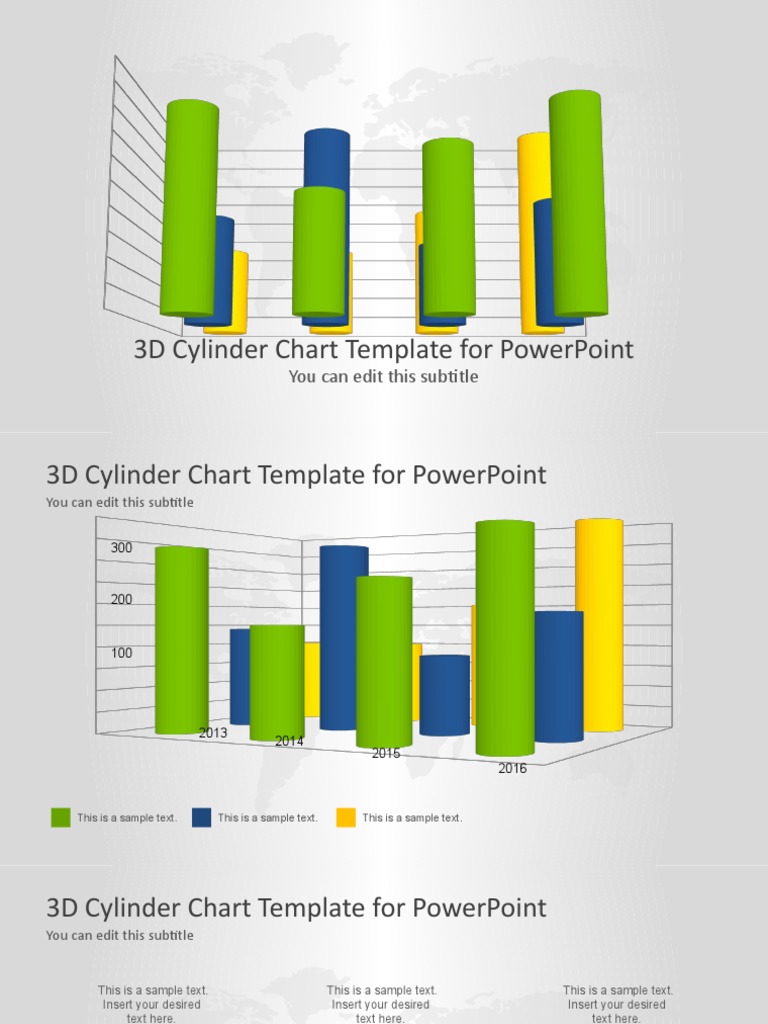 3D Cylinder Chart Template | PDF | Business