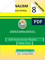 MODULE 1 For Grade 8 SPJ JOURNALISM Romulo and Soliven