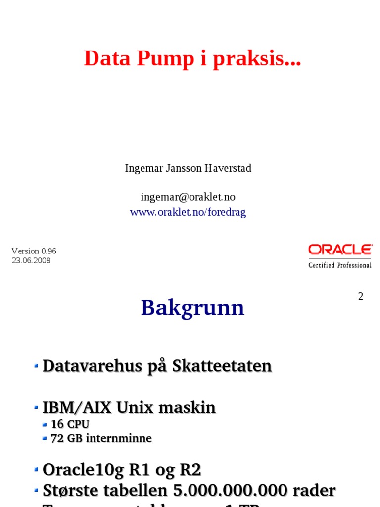 Data Pump Errors and Solutions Guide | PDF | Oracle Database | Data ...