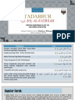 Tadabbur: Qs. (01) Al-Fatihah