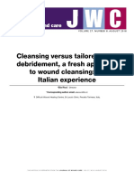 Cleansing Versus Tailored Deep Debridement, A Fresh Approach To Wound Cleansing: An Italian Experience