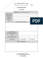 Section A: I.T Change Request Form I.T Department
