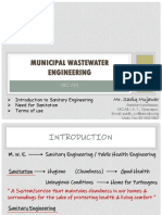Introduction To Municipal Wastewater Engineering