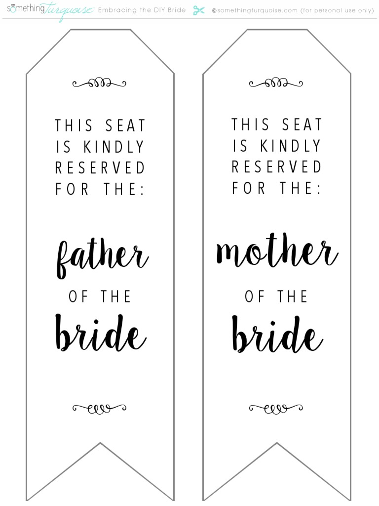 ST DIY Chair Tags Entire Family PDF | PDF | Wedding | Fashion Related ...