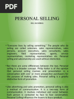 Personal Selling: Vbu, Hazaribag