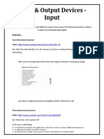 Input & Output Devices - Input: Scanners