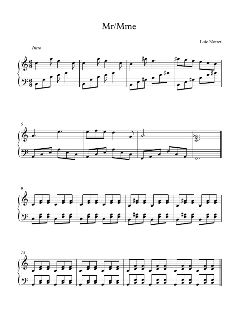 MR Mme Loice Nottet (C Simple) PDF