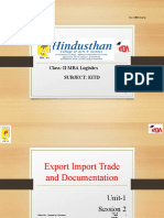 Subject: Eitd Class: II MBA Logistics