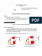 AT 311 - Module 3 - Hydraullic System & Brake Drum