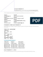 Uses of the Past Perfect Tense