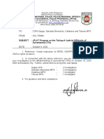 Memorandum: Philippine National Police, Police Regional Office 6 Negros Occidental Police Provincial Office