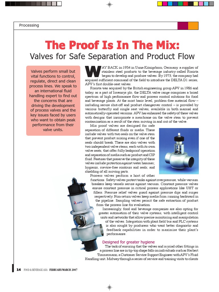 APV Valves Layout PDF Valve Programmable Logic Controller