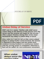 Undue Delay of Serve