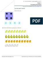 Class 1 Counting Numbers: Choose Correct Answer(s) From The Given Choices