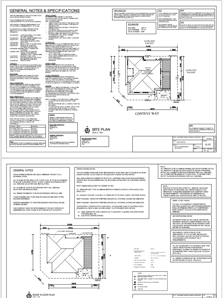 Double Storey Residence Plans Truganina | PDF | Wall | Drywall