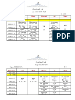 ORAR X A, B, C, D, E, XI D - Dupa Amiaza