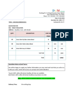 Quotation For M/S: Knauf Insulation: Musaffah, I Cad 1, ABU DHABI