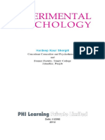 Shergill, HK, (2012) Experimental Psychology