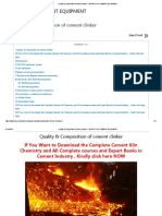 Quality & Composition of Cement Clinker - INFINITY FOR CEMENT EQUIPMENT PDF