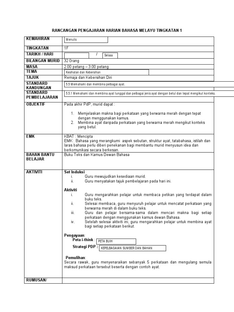 Rph Menulis Pdf