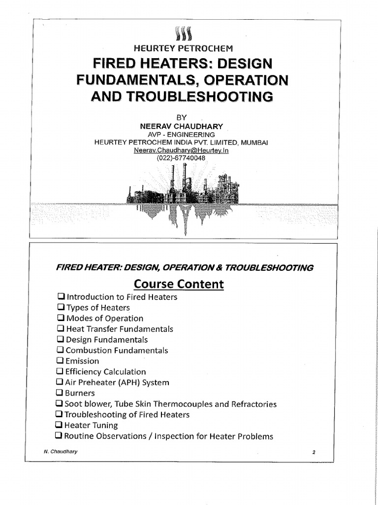 Fired Heater Details | PDF