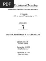 Itprog3L: (Object-Oriented Programming For I.T.)