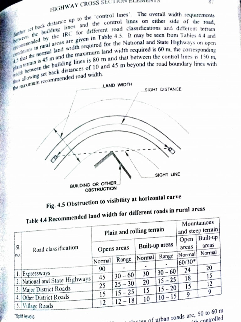 Highway Cross Section Width Guidelines | PDF | Transportation ...