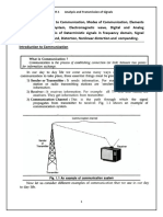 UNIT-1 Analysis and Transmission of Signals