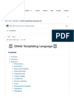 QWeb Templating Language Doc