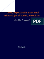 Tusea, Expectoratia, Hemoptizia - 2012
