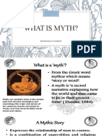 What Is Myth?: Introduction To Literature