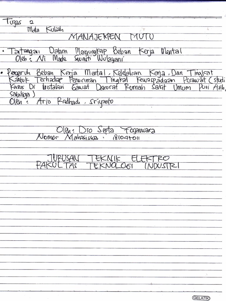 Tugas 2 Manajemen Mutu