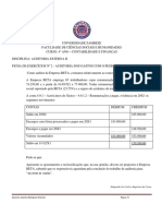 Ficha de Exercício Nº 2 AUDITORIA DOS GASTOS COM O PESSOAL