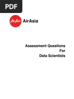 AirAsia DataScientist Interview Questions Take-Home