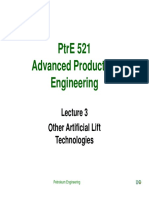 PtrE 521 - Lecture 3 - Other Artificial Lift Technologies