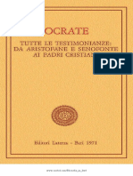 Giannantoni - Socrate Tutte Le Testimonianze Da Aristofane e Senofonte Ai Padri Cristiani PDF