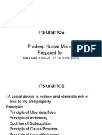 Insurance: Pradeep Kumar Mishra Prepared For