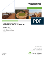 Tailings Management 2019 Annual TSF Audit Report: Perseus Mining Limited Sissingue Gold Mine