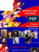 Major Artists and Their Iconic Works