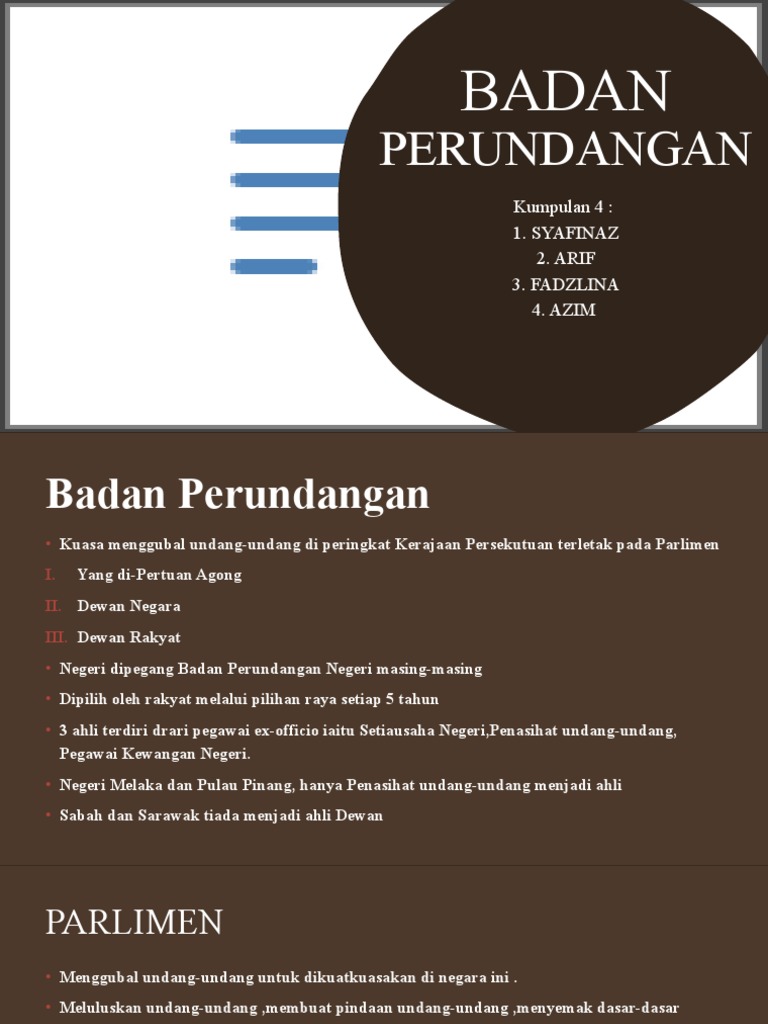Pengajian Am Penggal 1 Badan Perundangan Pdf