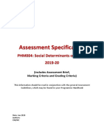 PHM004 - Assessment Spec 2019-20