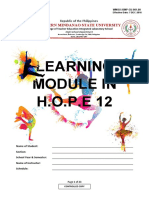 Learning Module in H.O.P.E 12: Western Mindanao State University