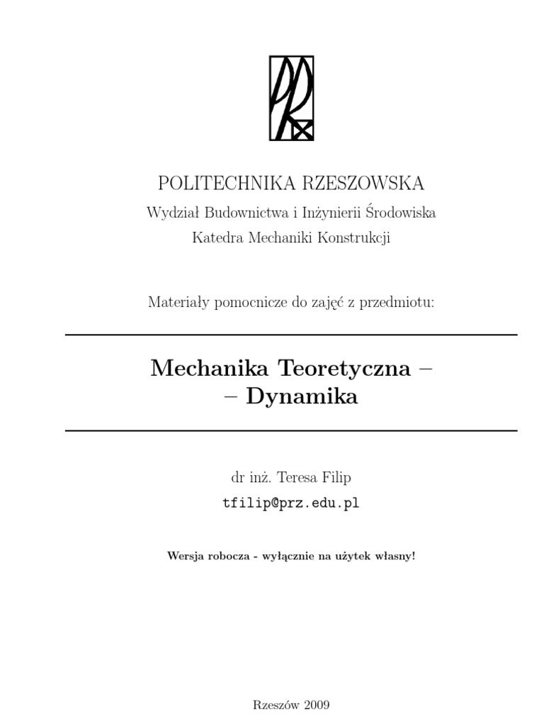 Dynamika | PDF
